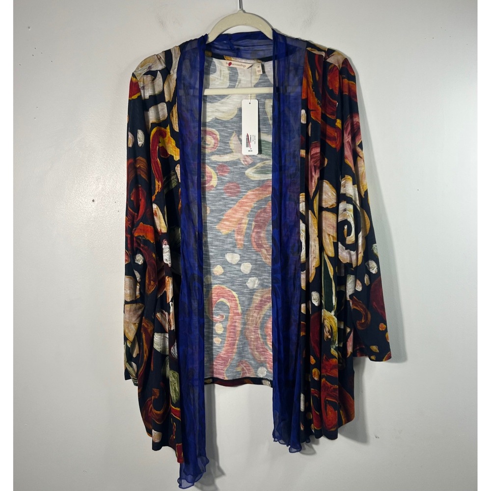 Soft Surroundings Langshire Topper Multi Floral Open Cover 2XL NWT